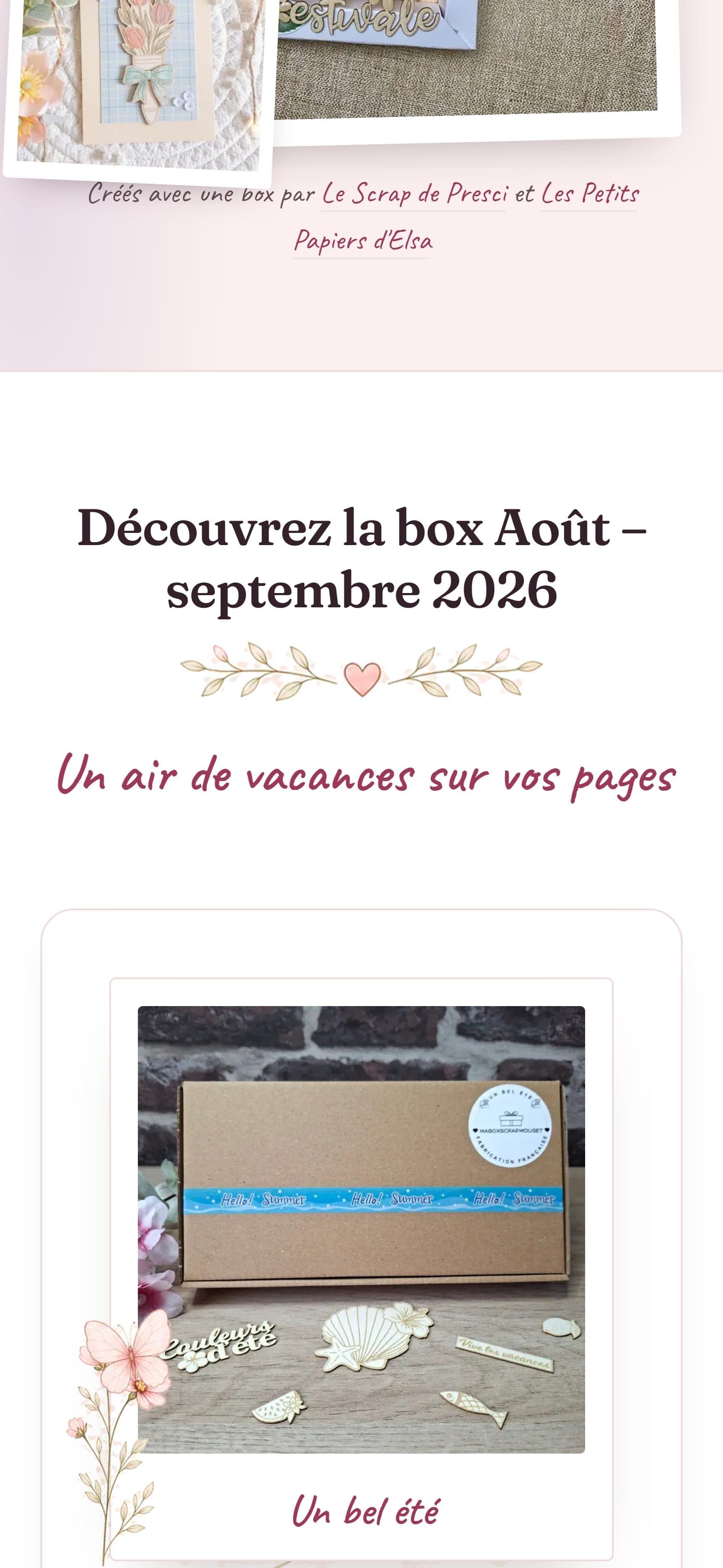 La même boutique sur un téléphone